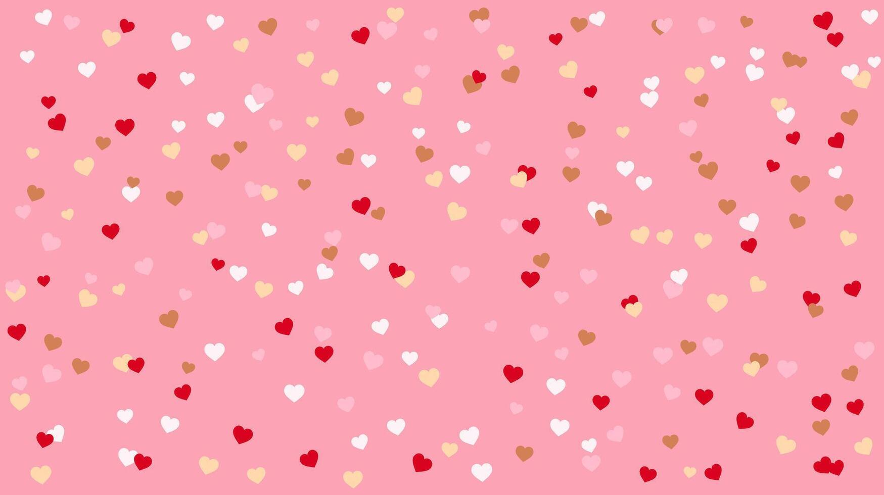 Heart shaped confetti dots background, background. vector