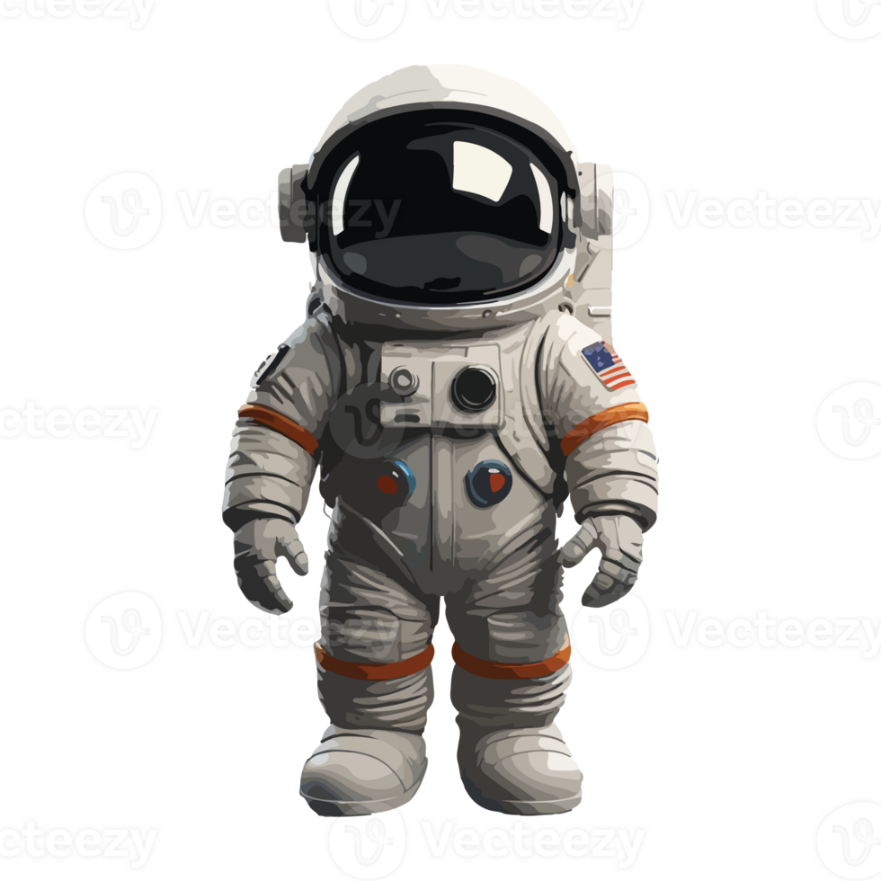 astronaut cartoon 3D animated illustration design drawing png