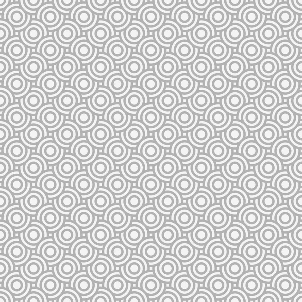 Bold striped circles seamless pattern vector