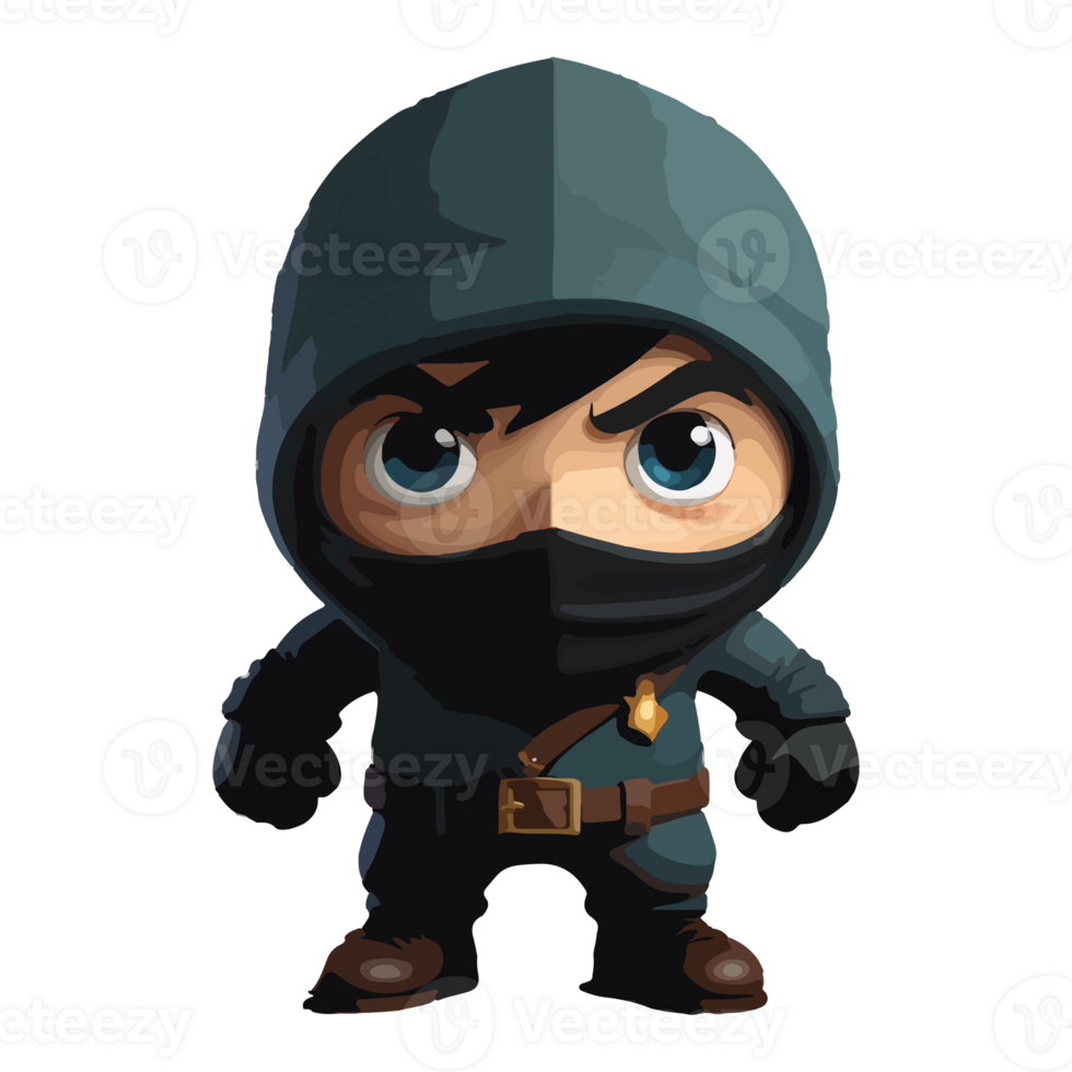 cartoon animated illustration design of robber characters png