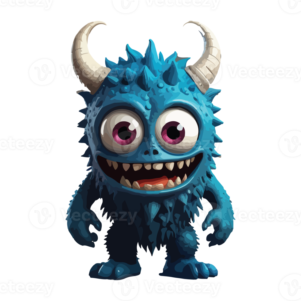 design for animated illustrations of cartoon monster characters png