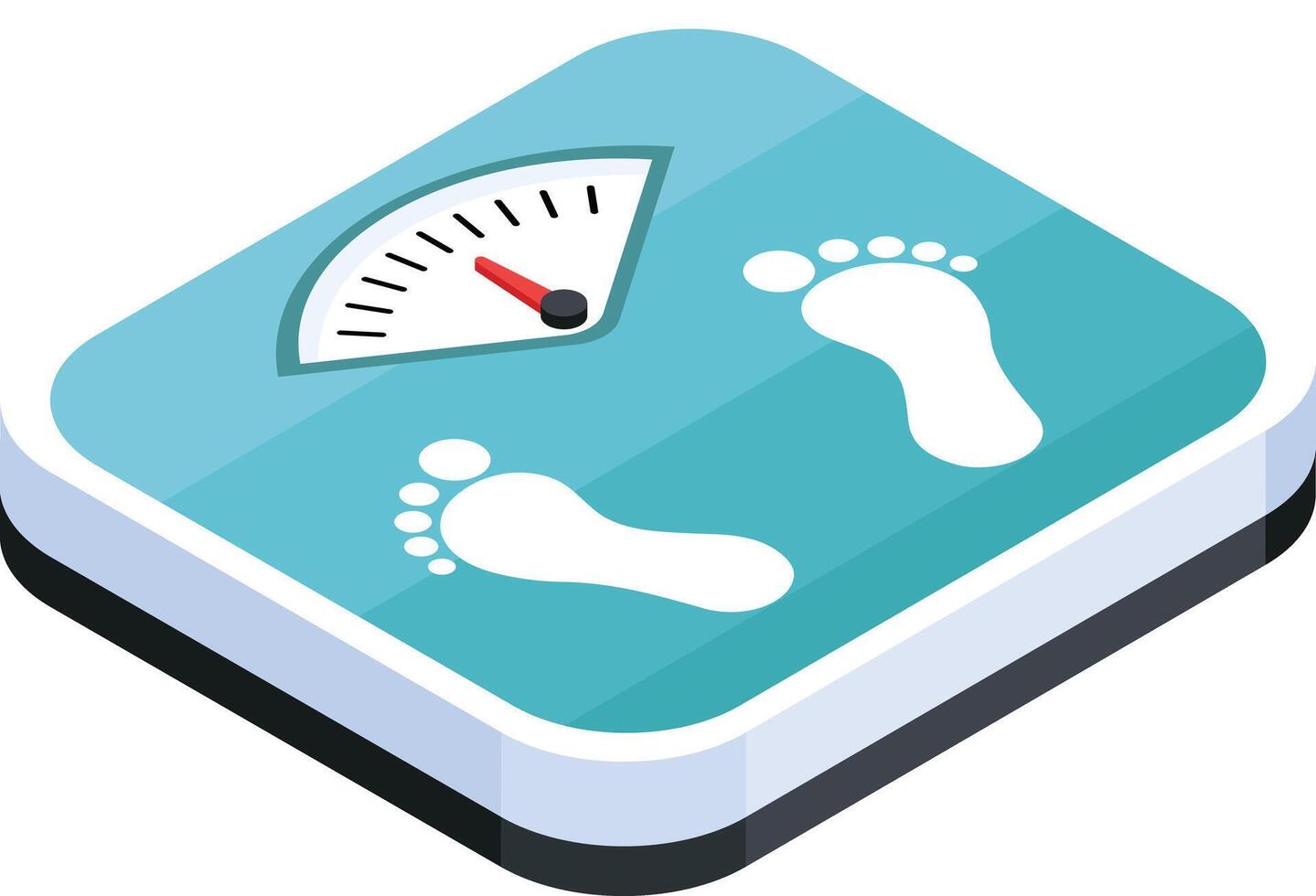 Isometric Weight Scale Icon vector