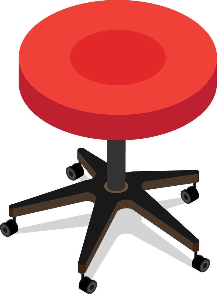 Isometric Stool Icon vector