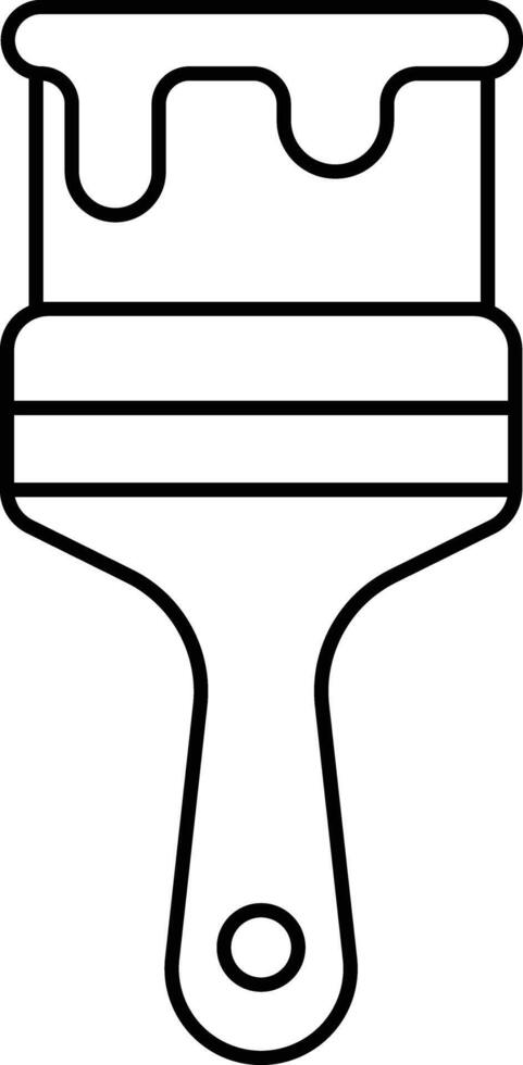 Paintbrush Line Icon vector