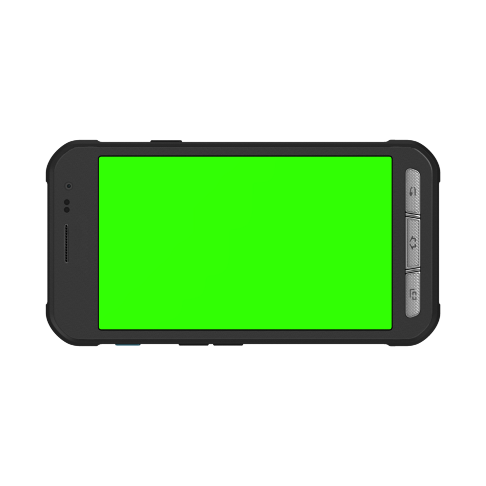 Stylish old phone landscape greenscreen png