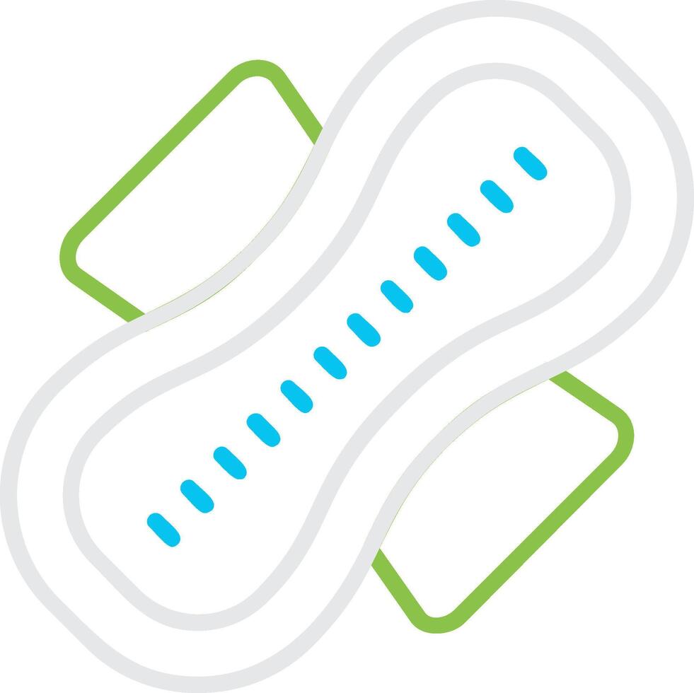 Sanitary Napkin Creative Icon Design vector