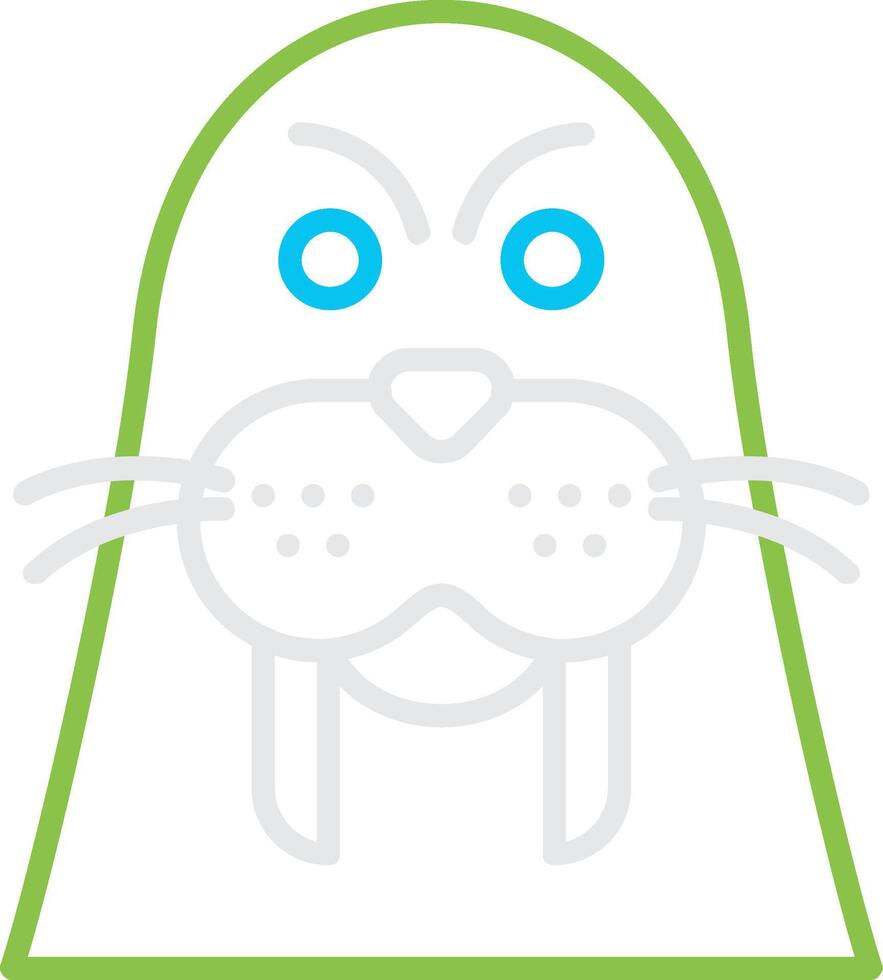 Walrus Creative Icon Design vector