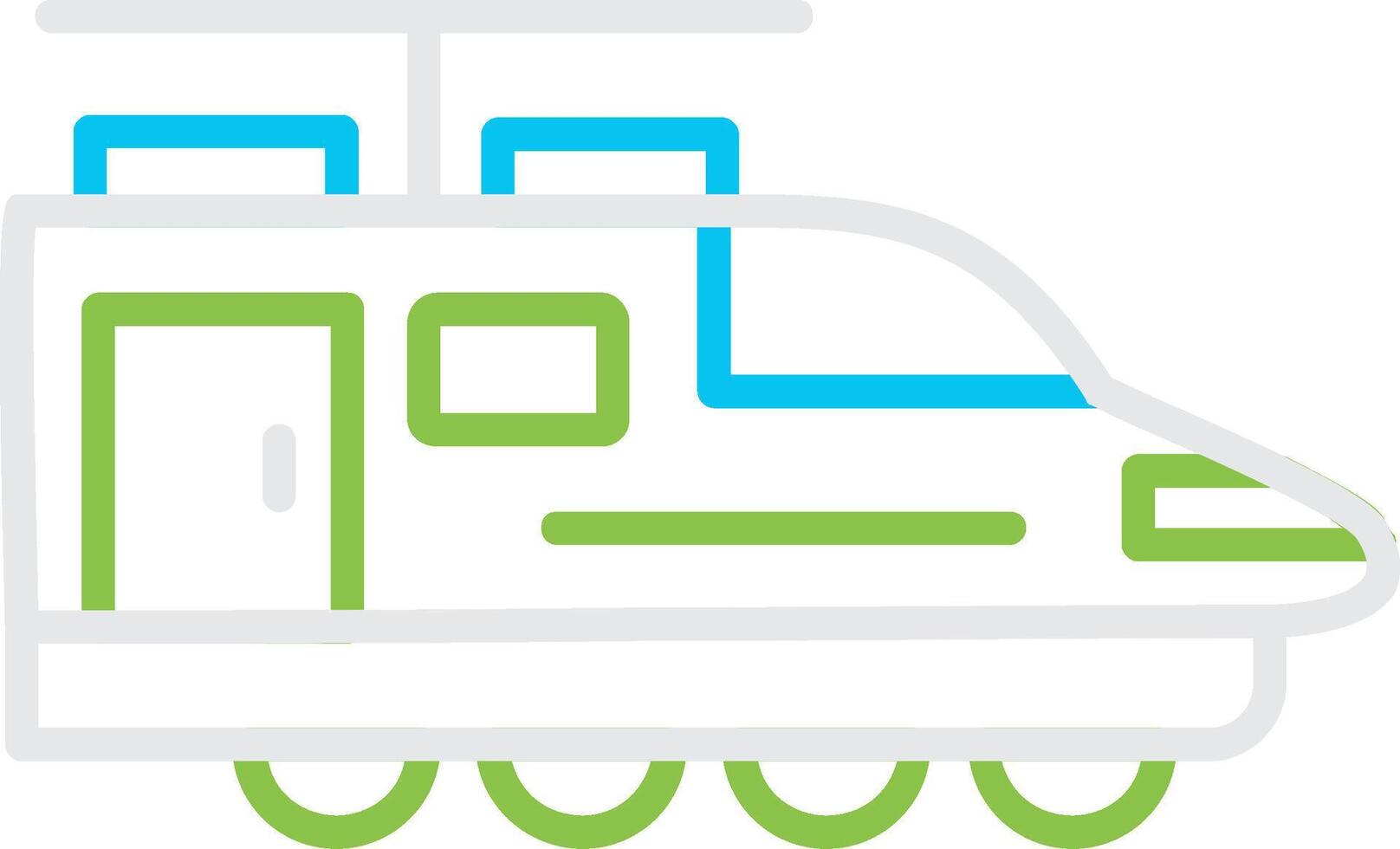 Electric Train Creative Icon Design vector