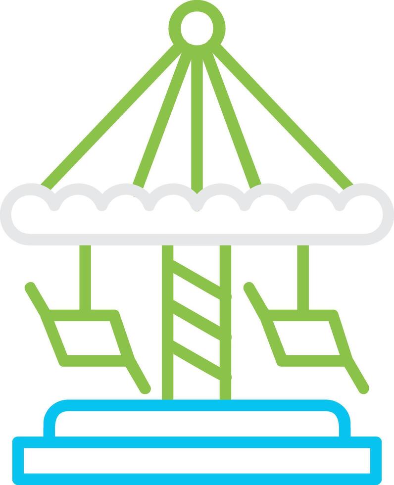 Merry Go Round Creative Icon Design vector