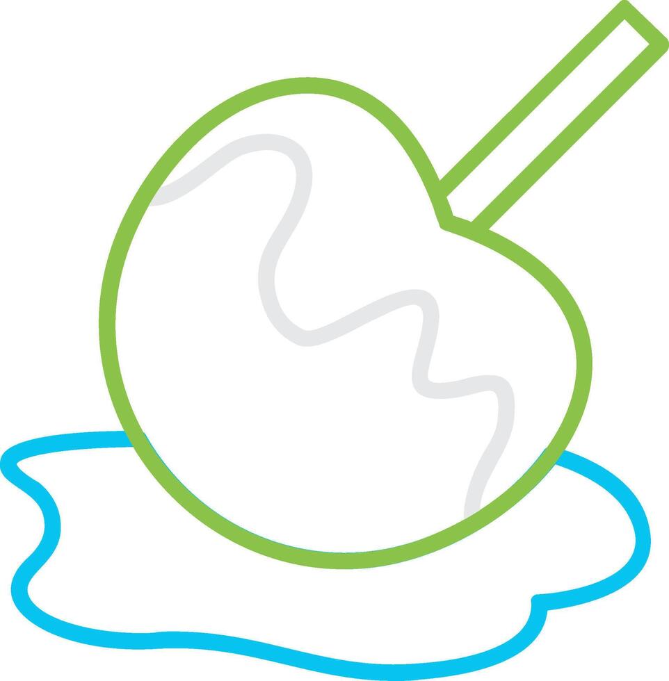 Caramel Apple Creative Icon Design vector