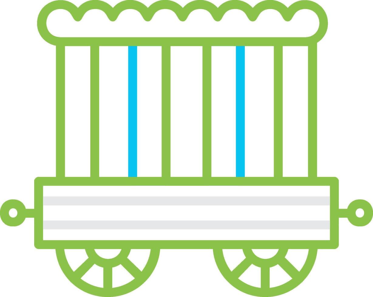 Circus Carriage Creative Icon Design vector