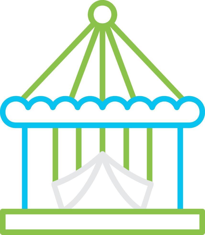 Circus Tent Creative Icon Design vector