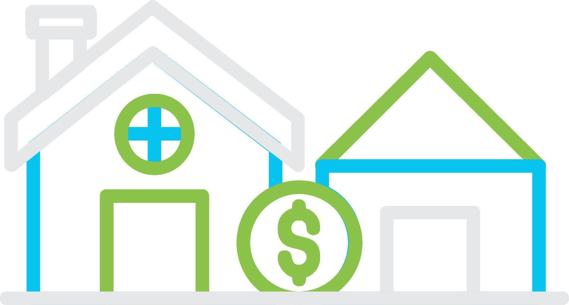 House Sale Creative Icon Design vector