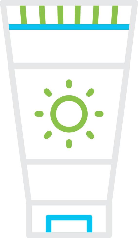 Sunscreen Creative Icon Design vector