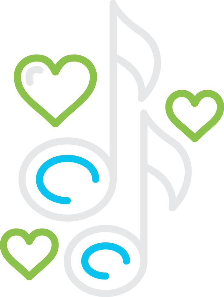Love Song Creative Icon Design vector