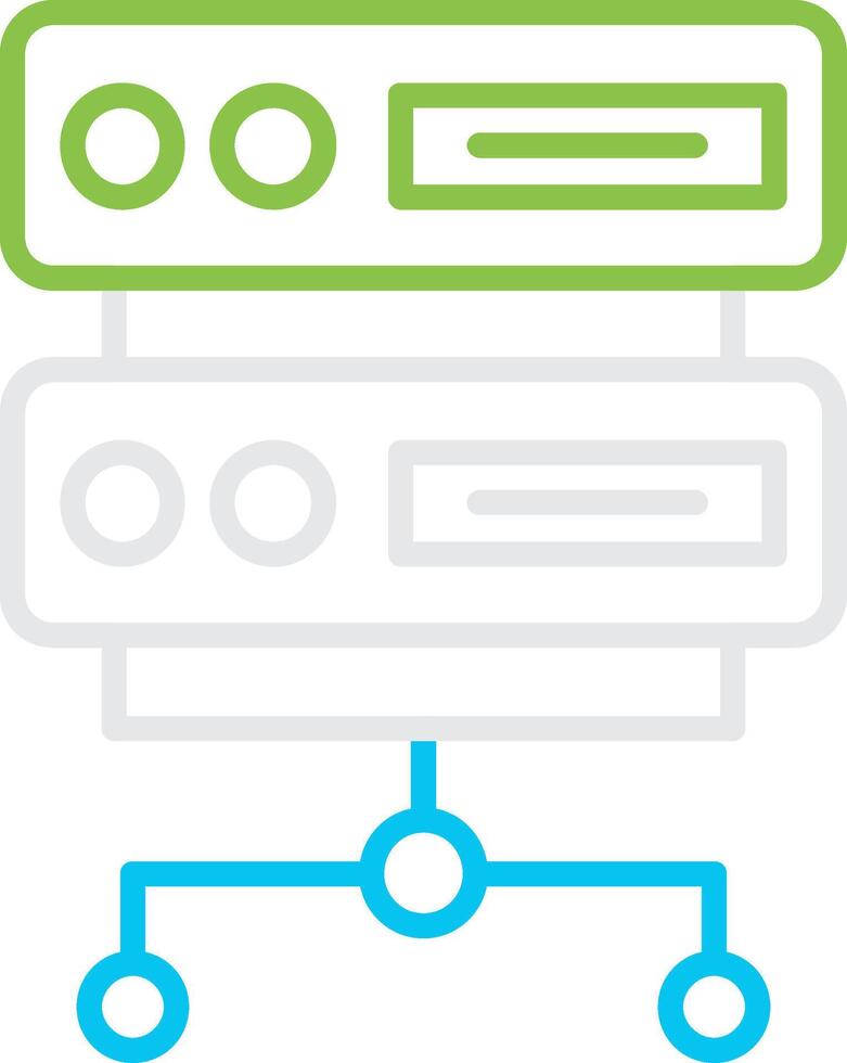 Server Creative Icon Design vector