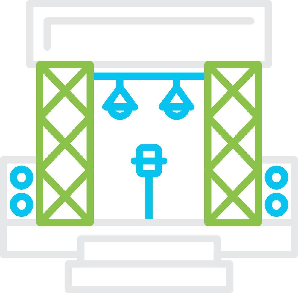 Stage Creative Icon Design vector
