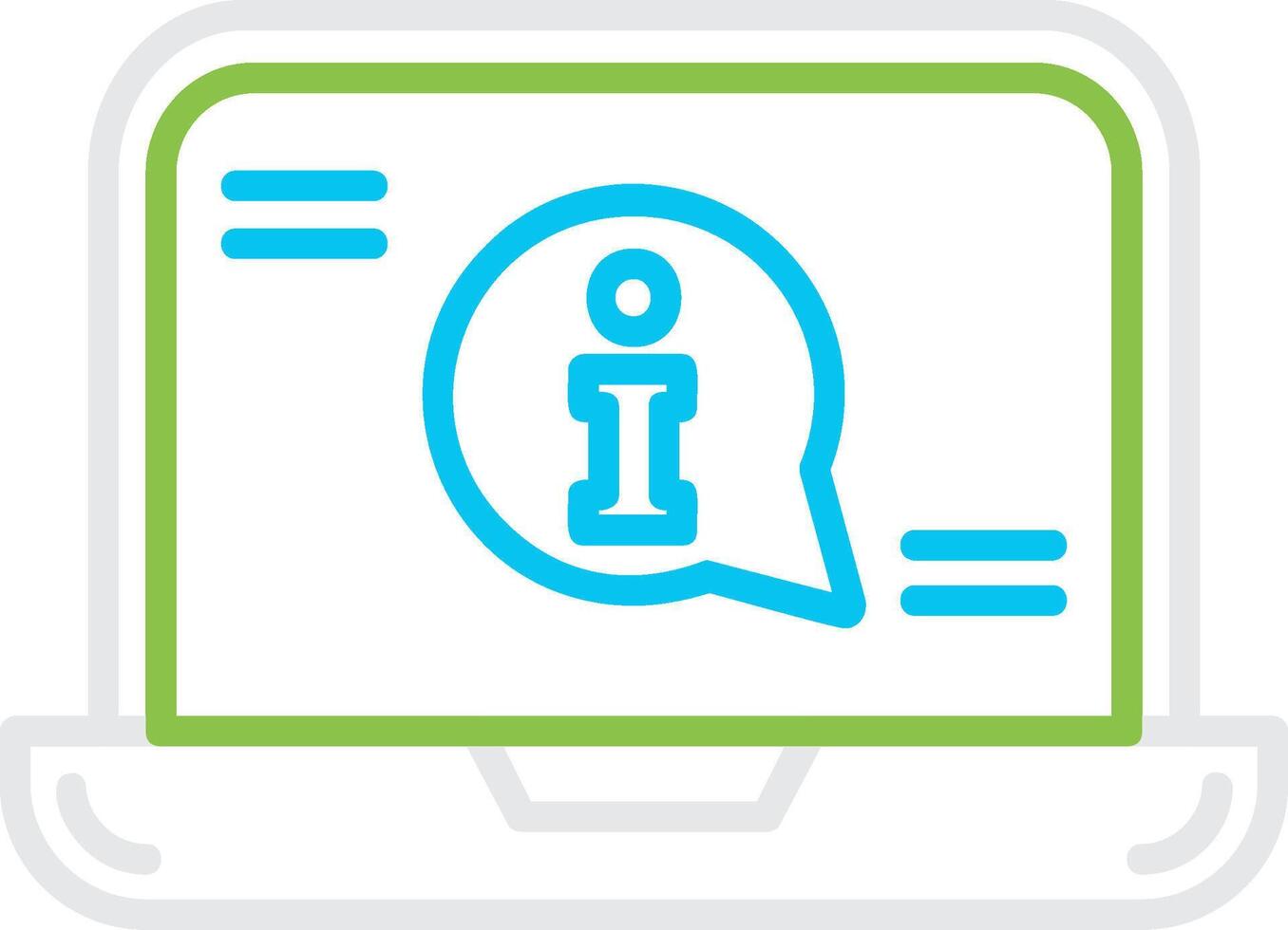 Laptop Creative Icon Design vector