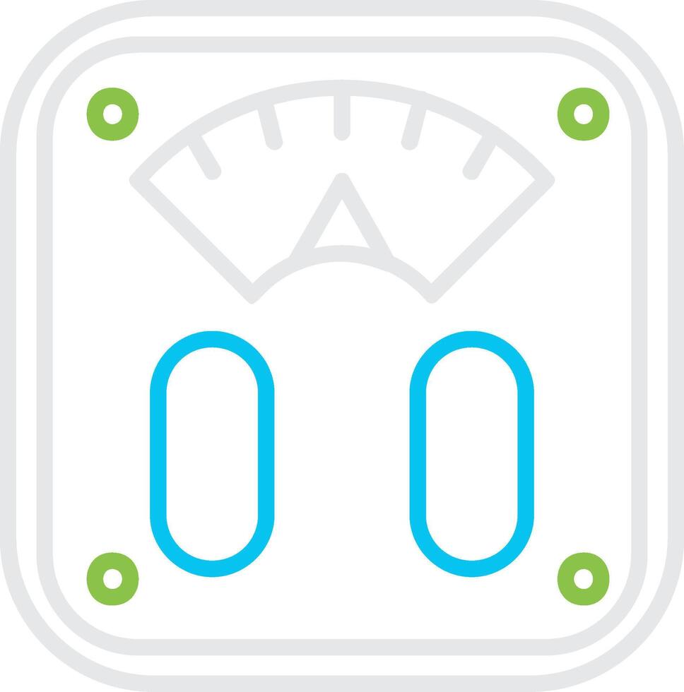 Body Scale Creative Icon Design vector