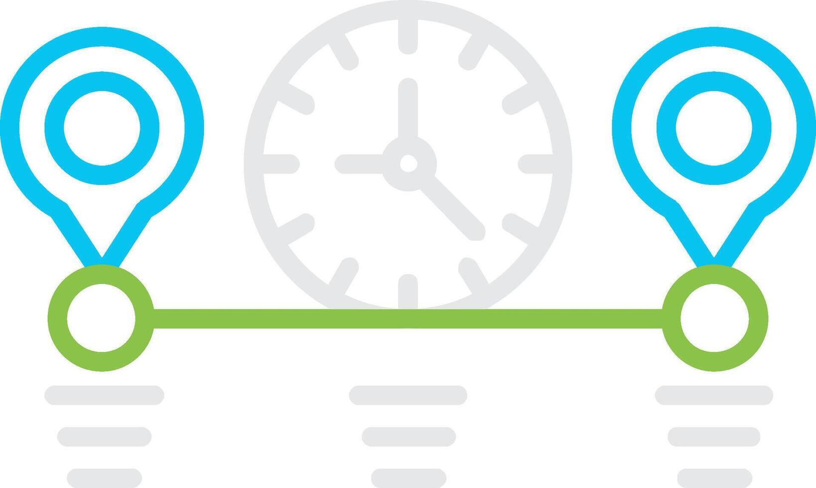 Time Line Creative Icon Design vector