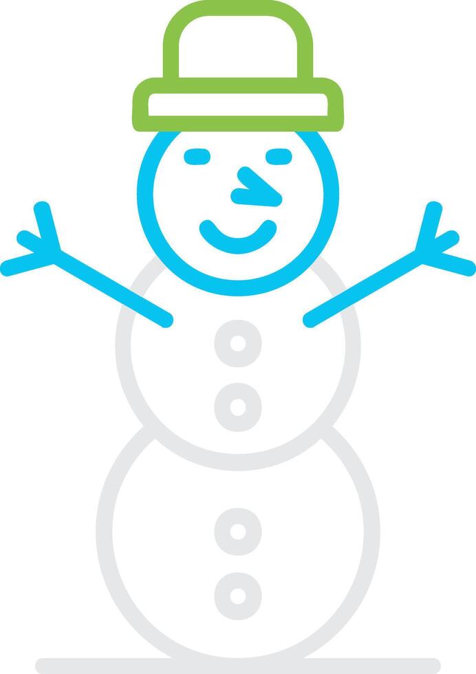 Snowman Creative Icon Design vector