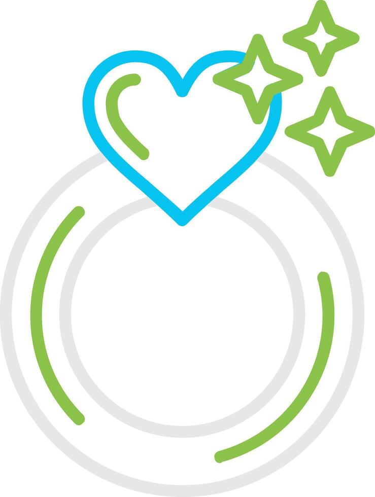 Engagement Ring Creative Icon Design vector