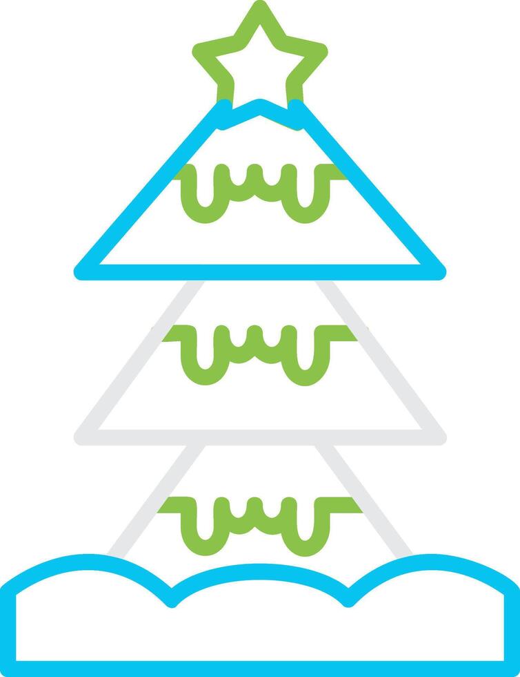 Christmas Tree Creative Icon Design vector