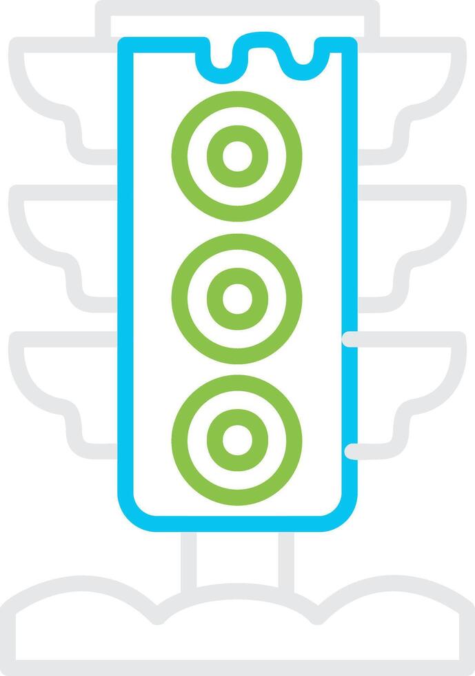 Traffic Light Creative Icon Design vector