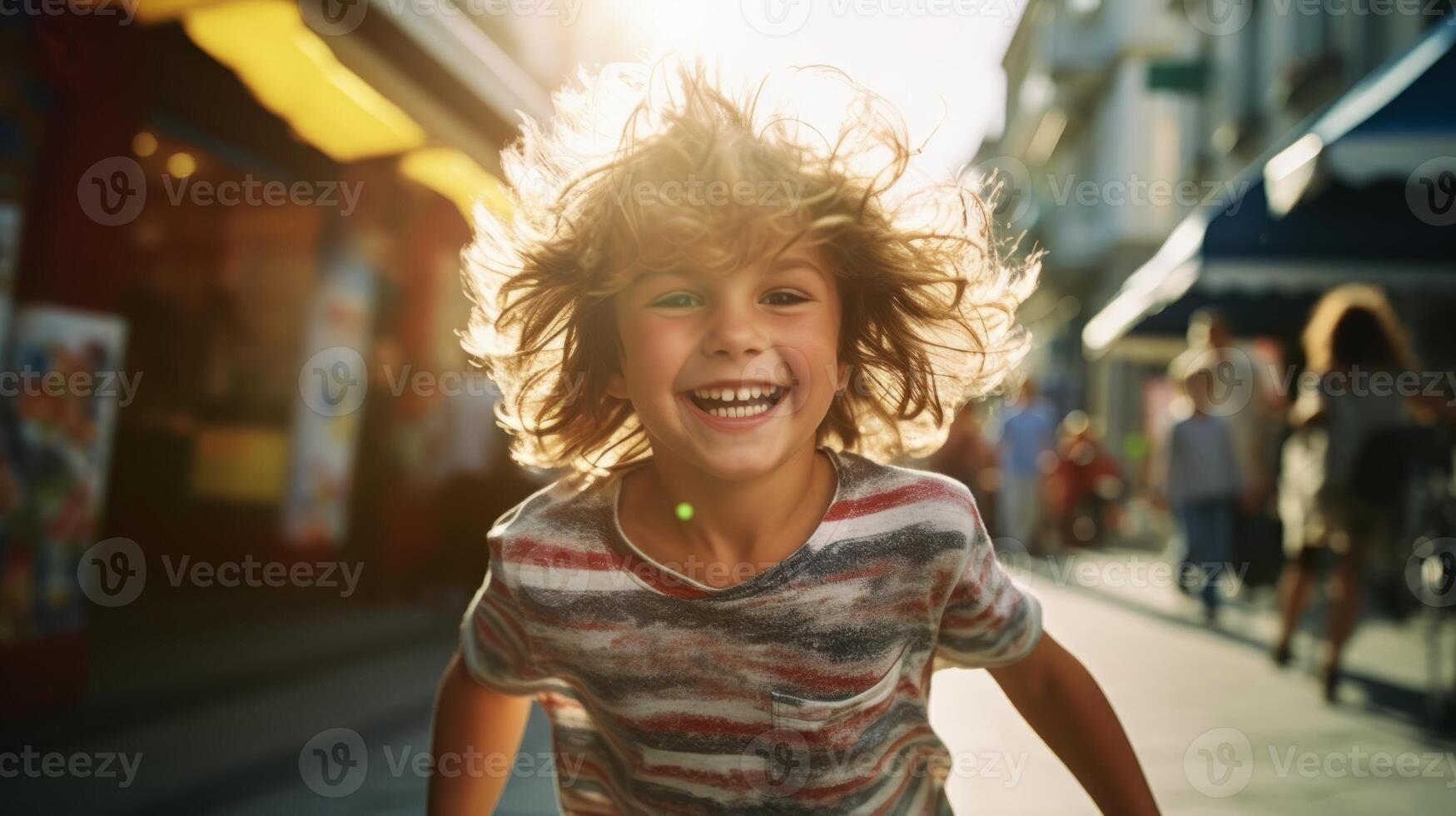 Joyful and smiling children. . photo