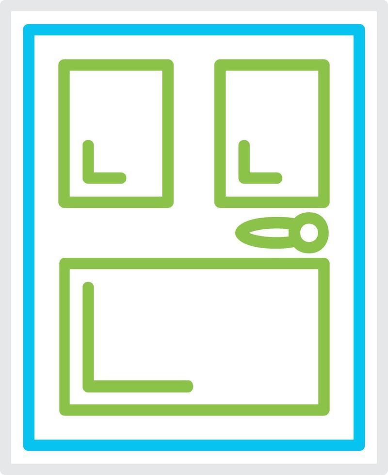 Door Creative Icon Design vector