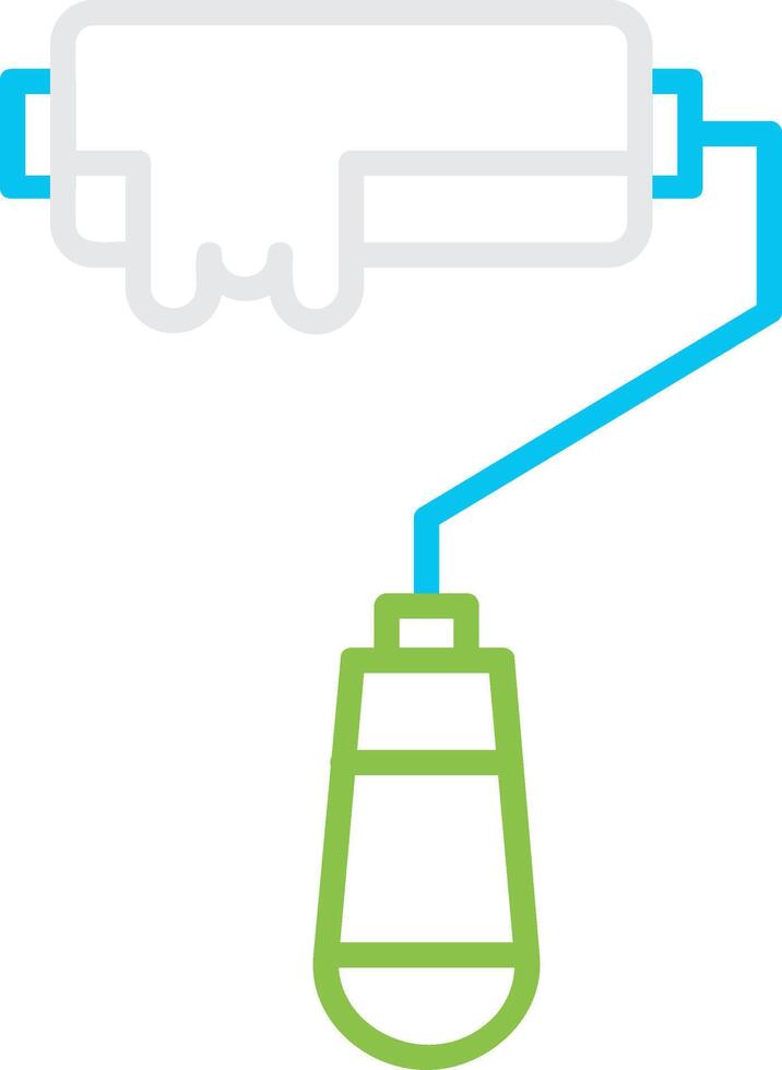 Paint Roller Creative Icon Design vector