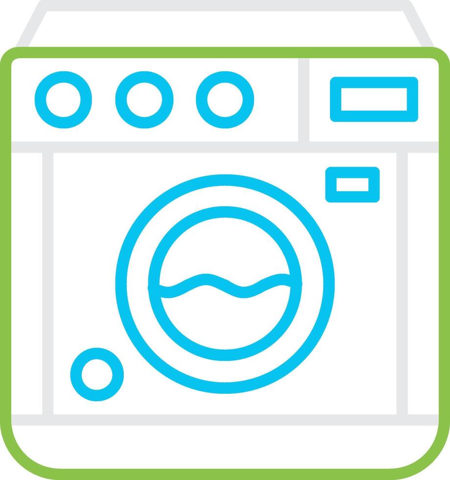 Washing Machine Creative Icon Design vector
