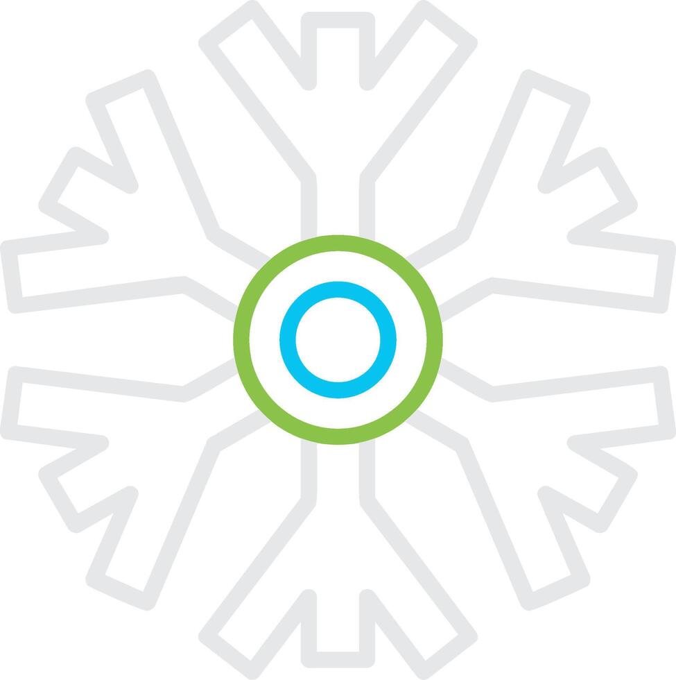 Snowflake Creative Icon Design vector