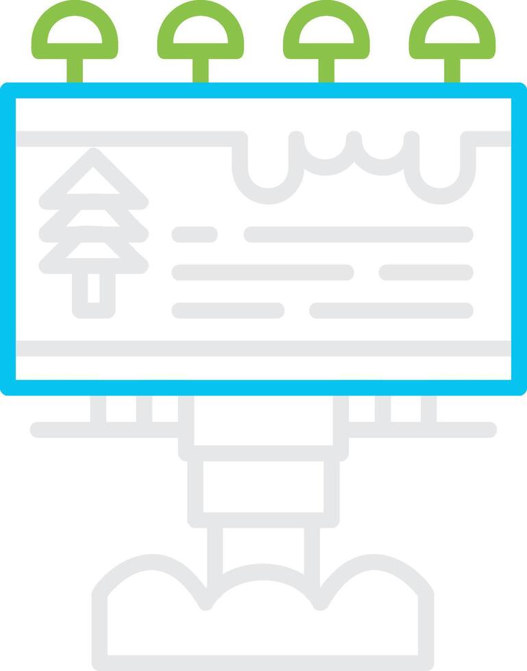 Billboard Creative Icon Design vector