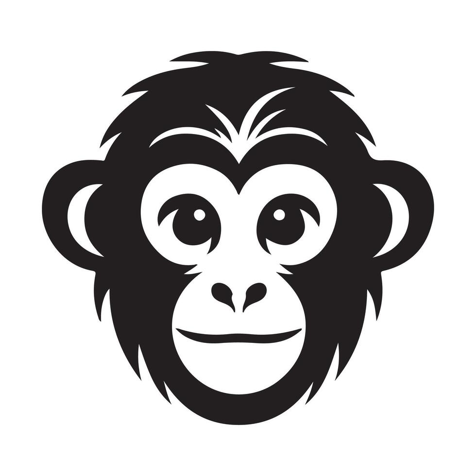 Monkey vectors silhouette