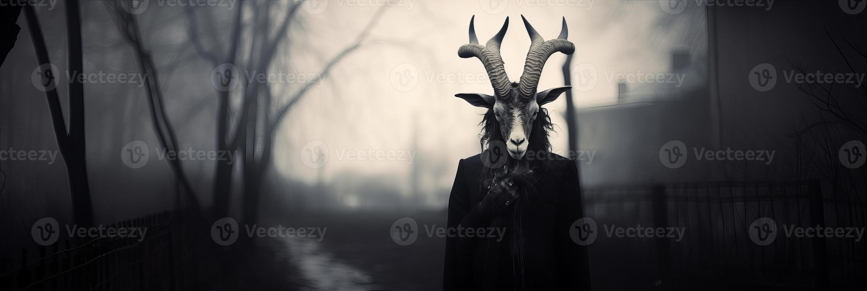 Gothic goat. . photo