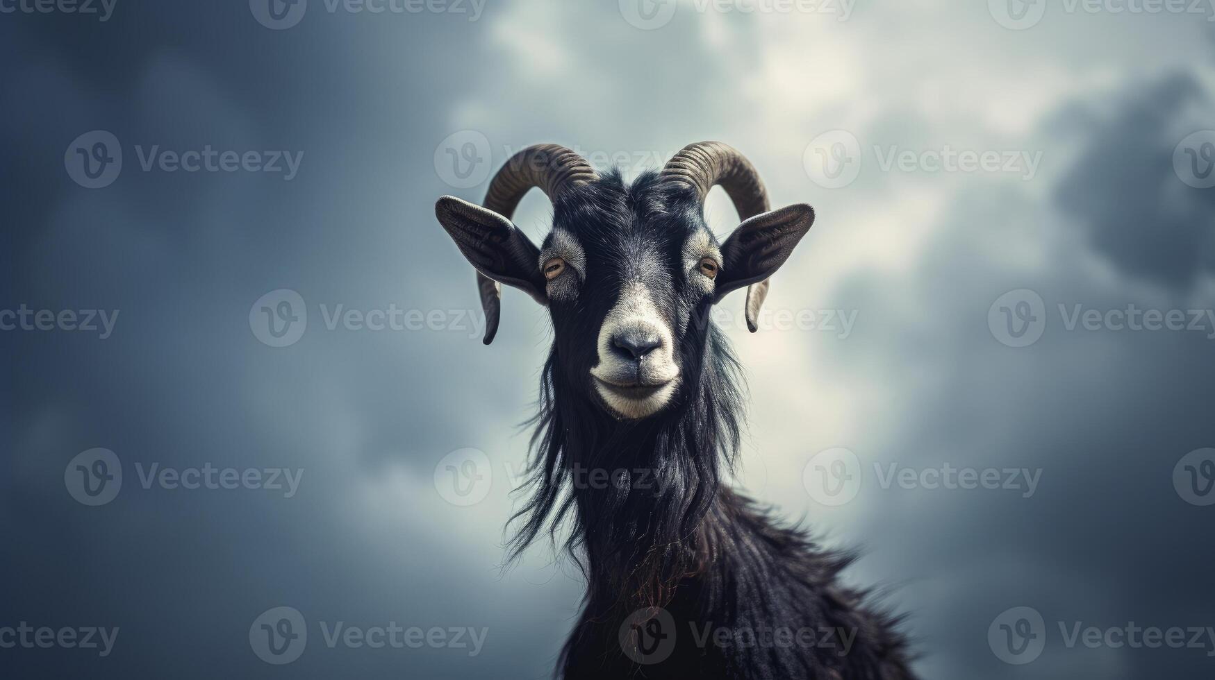 Gothic goat. . photo
