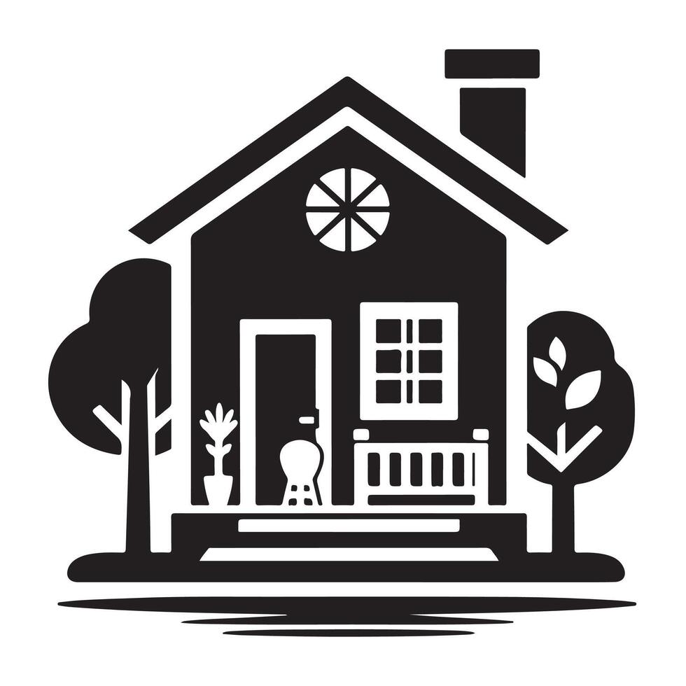 Home vectors silhouette