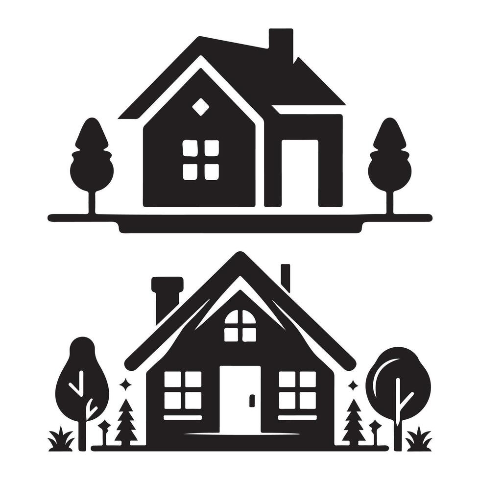 Home vectors silhouette