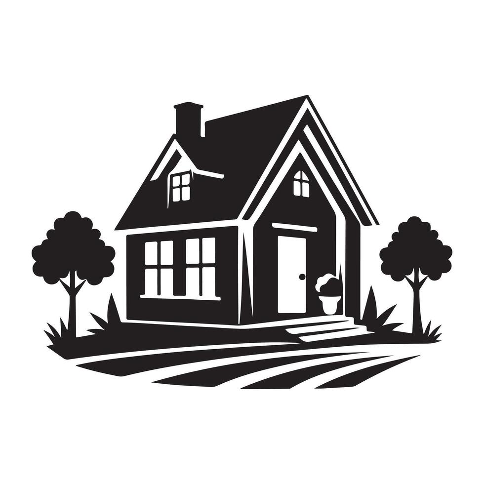 Home vectors silhouette