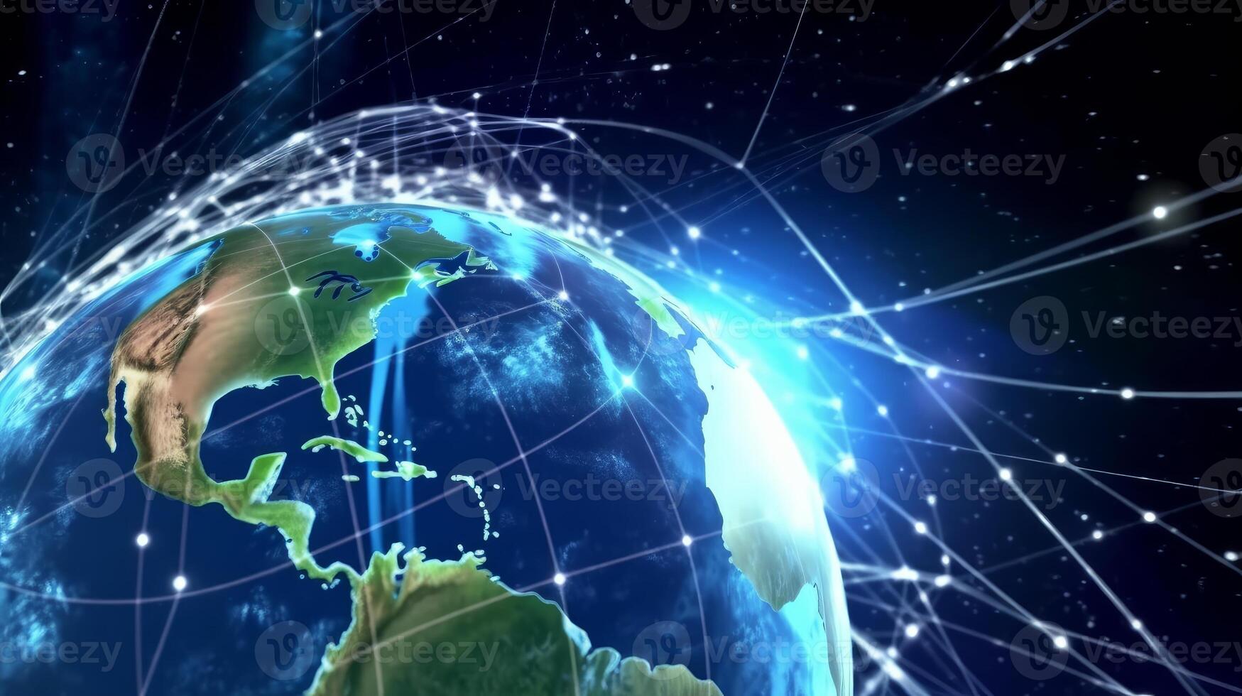 Internet concept of global business, ideas of conducting business operations and transactions on a global scale, e-commerce, digital marketing, online payments, remote collaboration. . photo