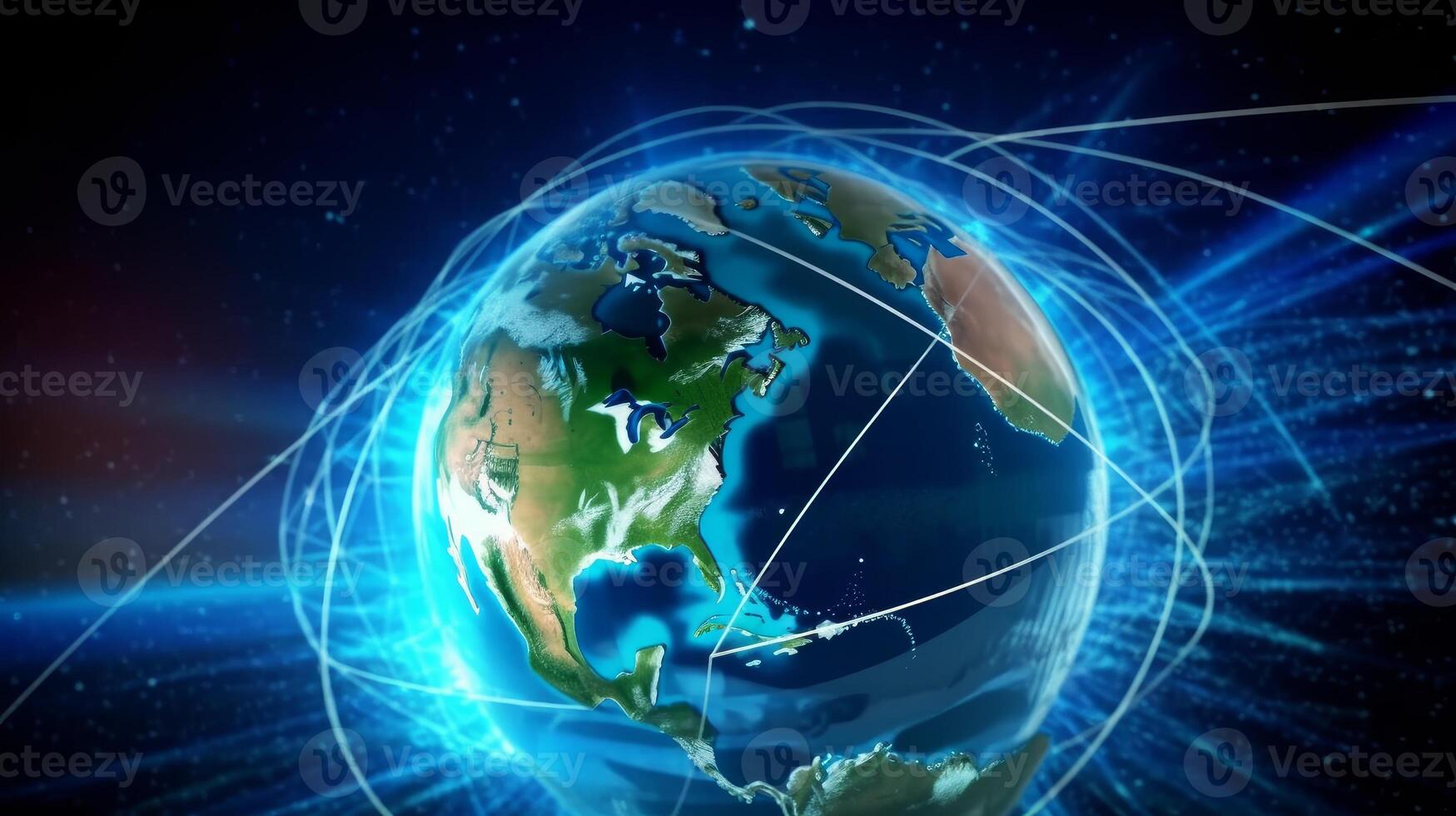 Internet concept of global business, ideas of conducting business operations and transactions on a global scale, e-commerce, digital marketing, online payments, remote collaboration. . photo