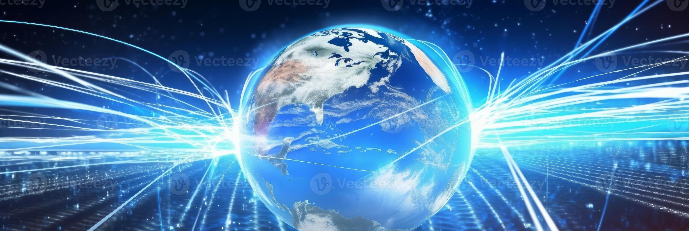 Internet concept of global business, ideas of conducting business operations and transactions on a global scale, e-commerce, digital marketing, online payments, remote collaboration. . photo