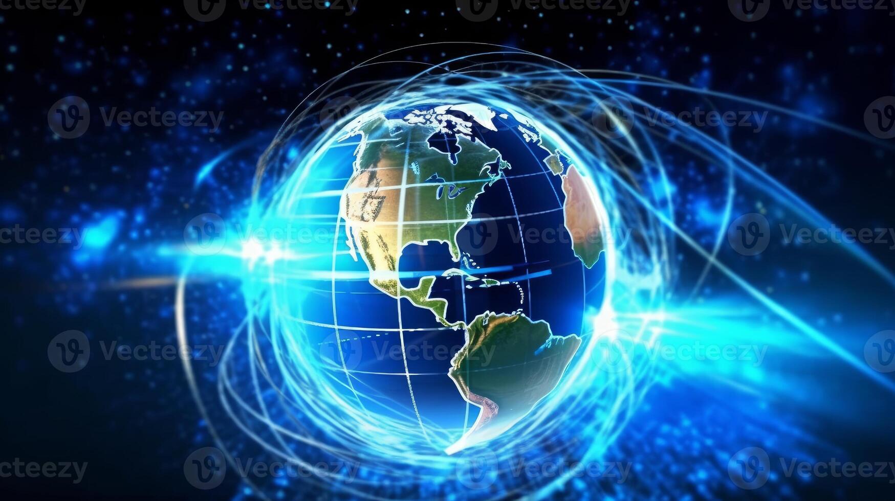 Internet concept of global business, ideas of conducting business operations and transactions on a global scale, e-commerce, digital marketing, online payments, remote collaboration. . photo