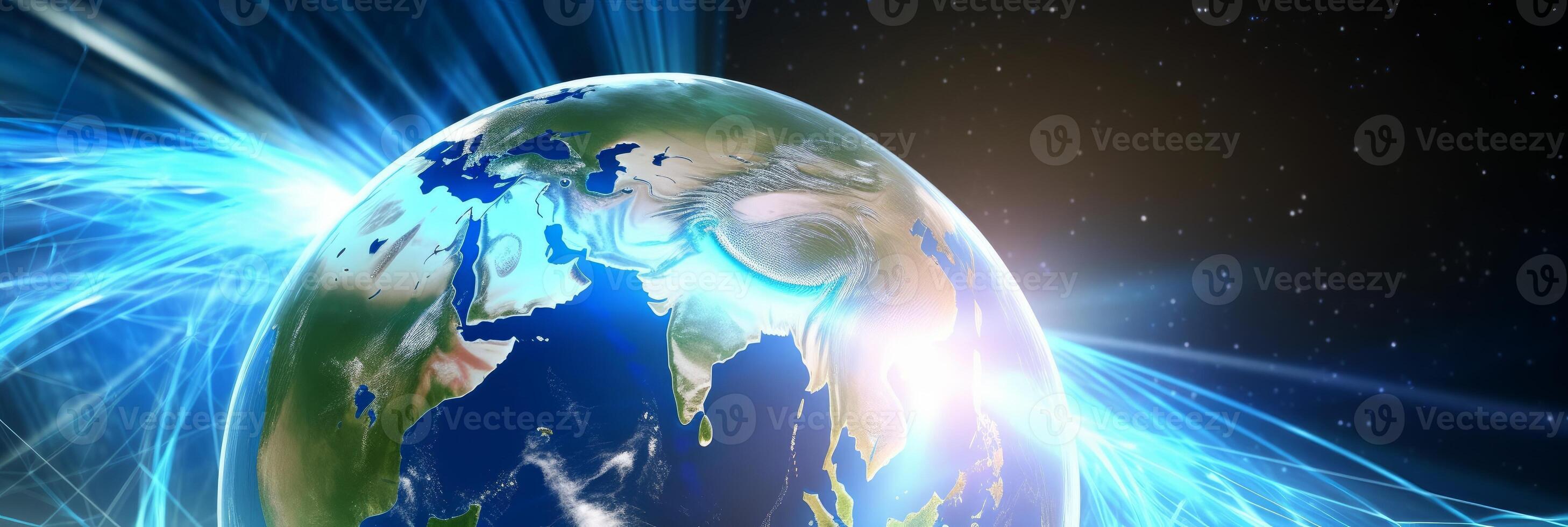 Internet concept of global business, ideas of conducting business operations and transactions on a global scale, e-commerce, digital marketing, online payments, remote collaboration. . photo
