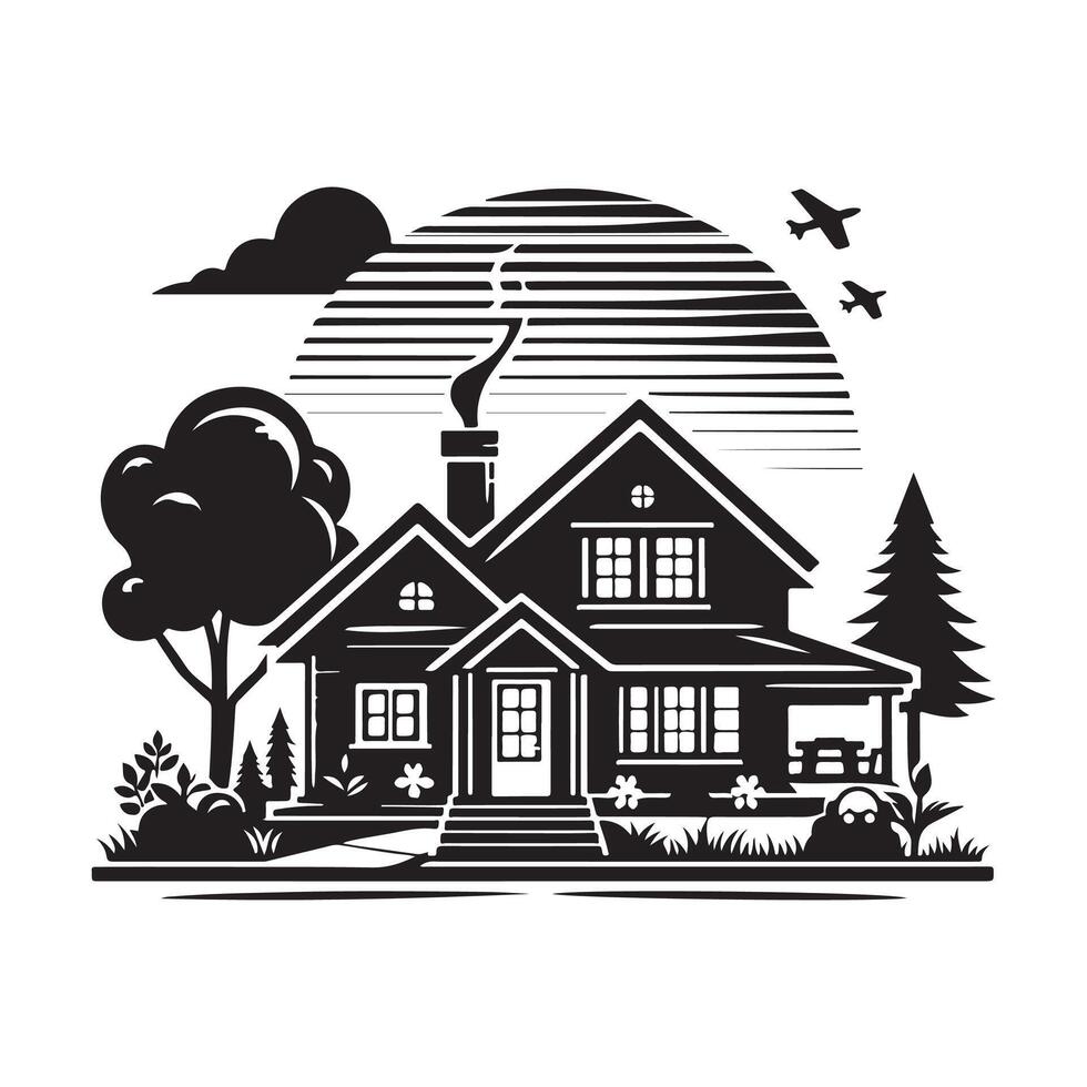Home vectors silhouette