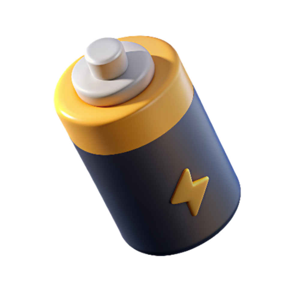 Battery Cell 3d Icon png