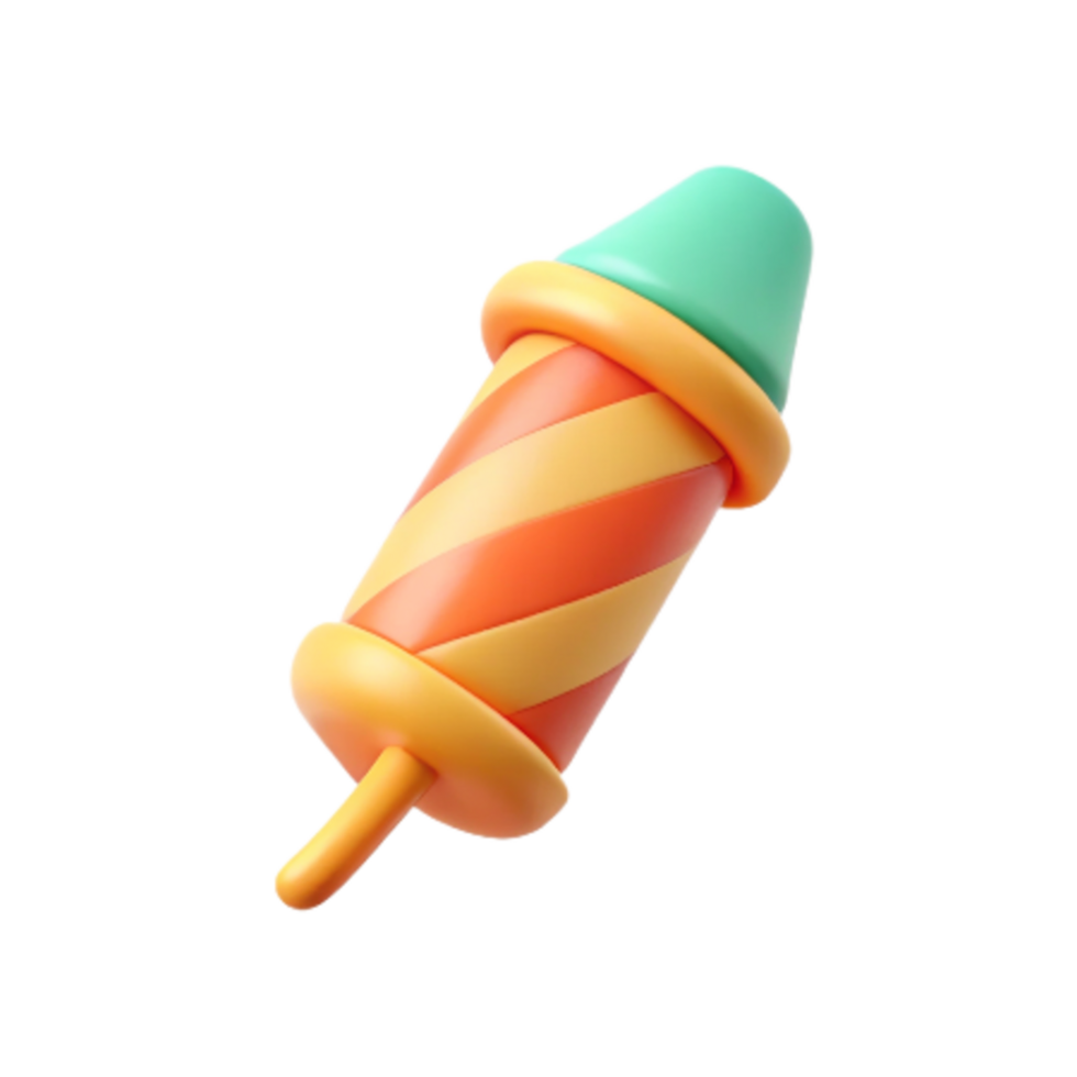Firework Rocket 3d Object png