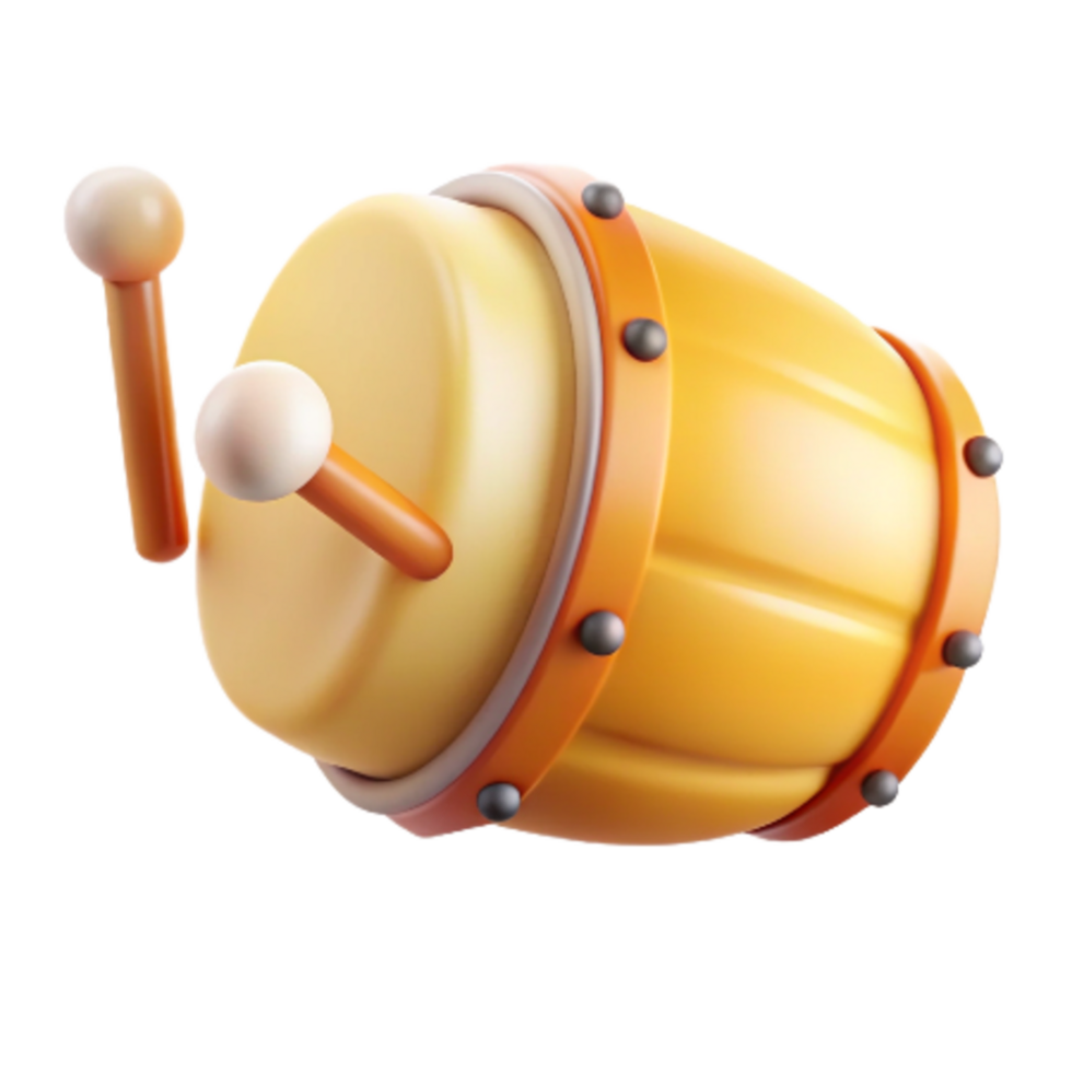 Bedug Drum 3d Object png