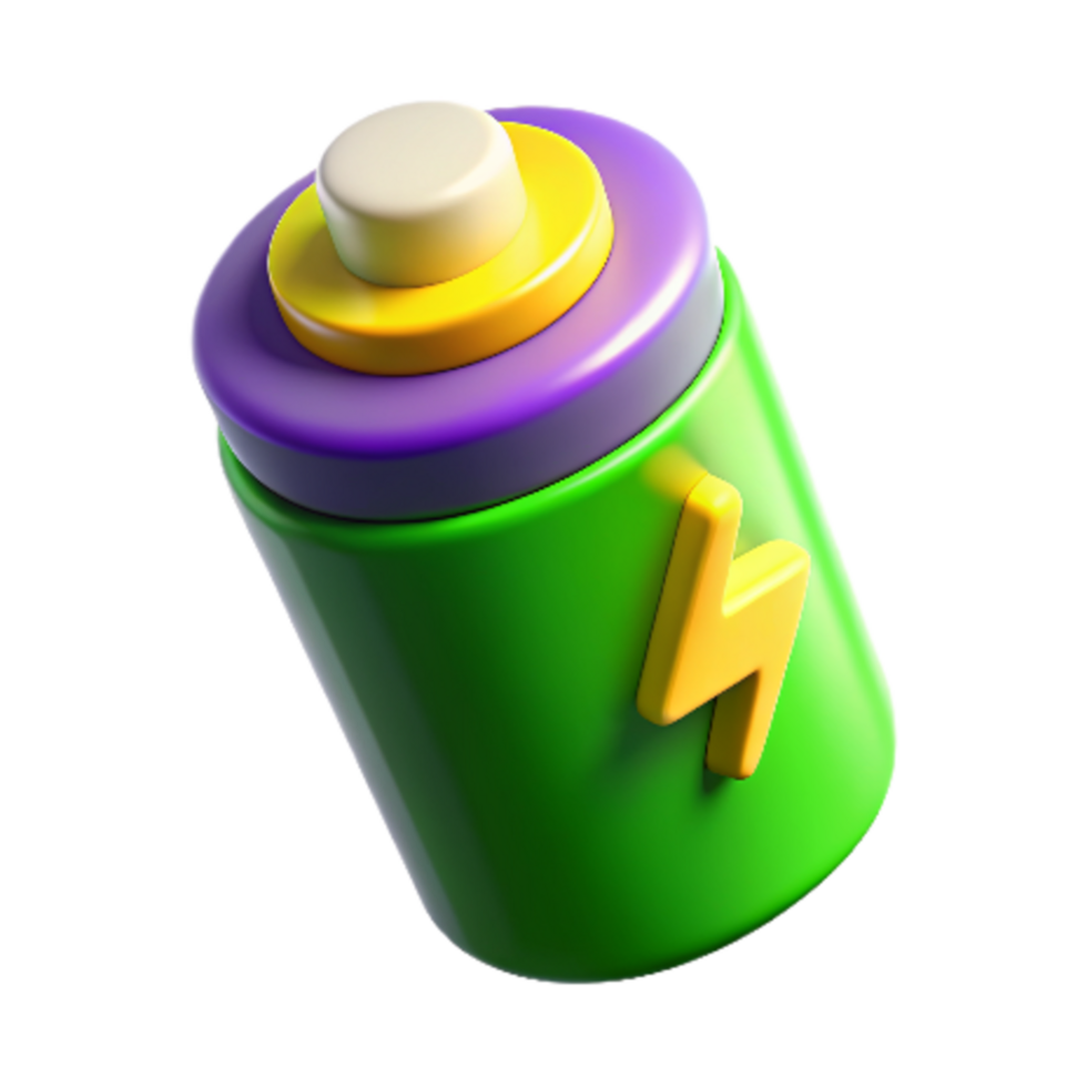 Battery Cell 3d Image png